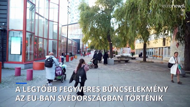 Svédországban a legmagasabb a fegyveres bűncselekmények aránya az EU-ban