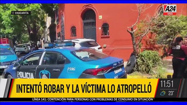 CHACARITA: UN DELINCUENTE INTENTÓ ROBAR Y LA VÍCTIMA LO ATROPELLÓ