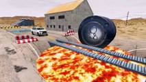 Double Flatbed Trailer Truck vs Speedbumps Train vs Cars | Tractor vs Train Beamng.Drive 015 zonetak #beamngdrive #beamngdrivemods #doublespeedbumps #beamng #traincrash #beamngcrashes #carrescue #doubleflatbedtrailer #simulationvideogame #trickshots #zone