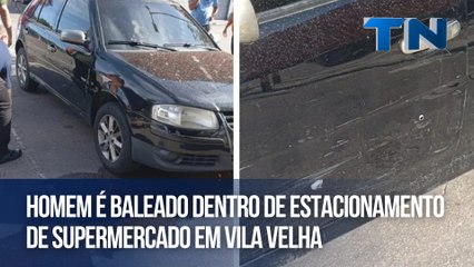 Download Video: Homem é baleado dentro de estacionamento de supermercado em Vila Velha