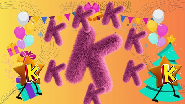 LEARN ABCs/ LEARN LETTERS/ LEARN ALPHABET K, ITS PHONICS & VOCABULARY WORDS