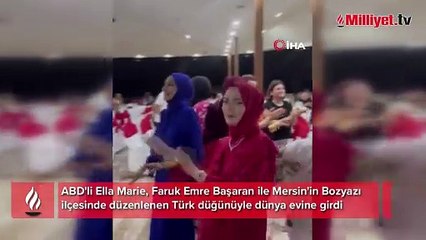 ABD'li gelin Türk düğünüyle evlendi