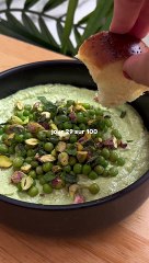 Jour 29/100 - Dip ultra frais petits pois et menthe 