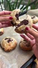 Jour 30/100 - Cookie coeur extra fondant au Nutella 