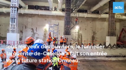 Les images impressionnantes d'un tunnelier à Toulouse