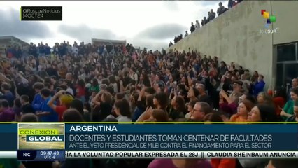 Conexión Global 15-10 Crece la rebelión estudiantil en Argentina