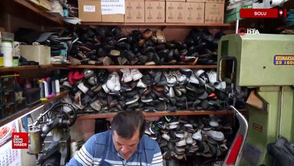 Bolu'da artan fiyatlar ayakkabı tamircilerine yaradı