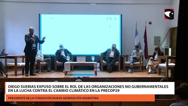 Diego Suerias expuso sobre el rol de las organizaciones no gubernamentales en la lucha contra el cambio climático en la PreCOP29