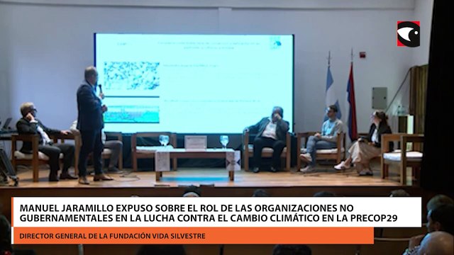 Manuel Jaramillo expuso sobre el rol de las organizaciones no gubernamentales en la lucha contra el cambio climático en la PreCOP29