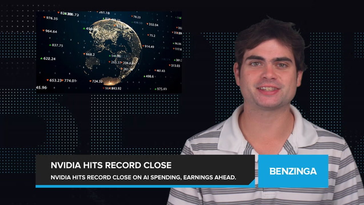 Nvidia Hits Record Close, Fueled by AI Spending. Investors Anticipate Earnings Season From Major Tech Customers.