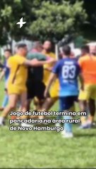 Jogo de futebol termina em pancadaria na área rural de Novo Hamburgo