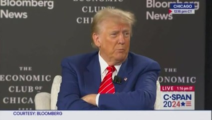 Annoyed Trump lashes out at Bloomberg editor when confronted over US economy