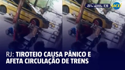 RJ: tiroteio causa pânico e afeta circulação de trens
