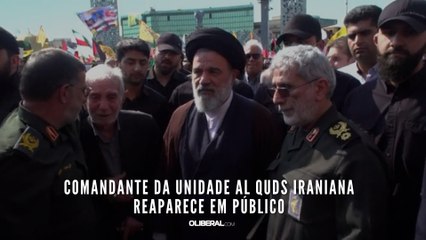 Comandante da unidade Al Quds iraniana reaparece em público