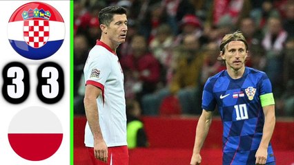 Poland vs Croatia (3-3) Highlights & All Goals || Uefa Nations League 2024