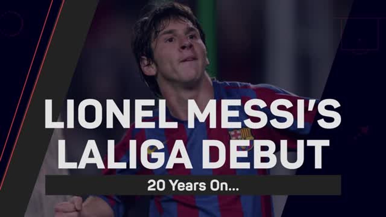 October 16 - 20 years since Lionel Messi's Barcelona LaLiga debut
