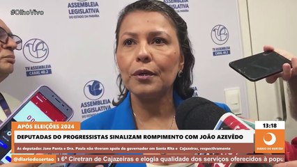 Jane Panta e Dra. Paula, ambas do PP, sinalizam rompimento com base do governador na Assembleia