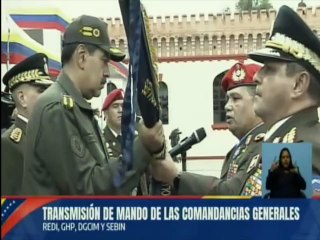 M/G Alexis Rodríguez Cabello recibe el estandarte del Servicio Bolivariano de Inteligencia Nacional