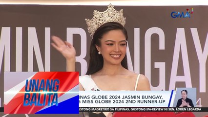 Binibining Pilipinas Globe 2024 Jasmin Bungay, kinoronahang Miss Globe 2024 2nd runner-up | Unang Balita