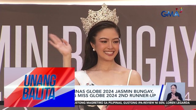 Binibining Pilipinas Globe 2024 Jasmin Bungay, kinoronahang Miss Globe 2024 2nd runner-up | Unang Balita