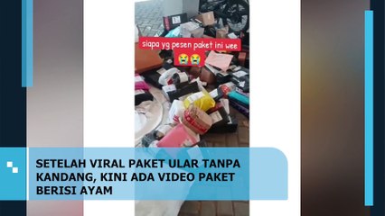 Setelah Viral Paket Ular Tanpa Kandang, Kini Ada Video Paket Berisi Ayam