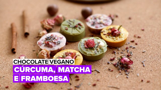 DIY Chocolate vegano colorido