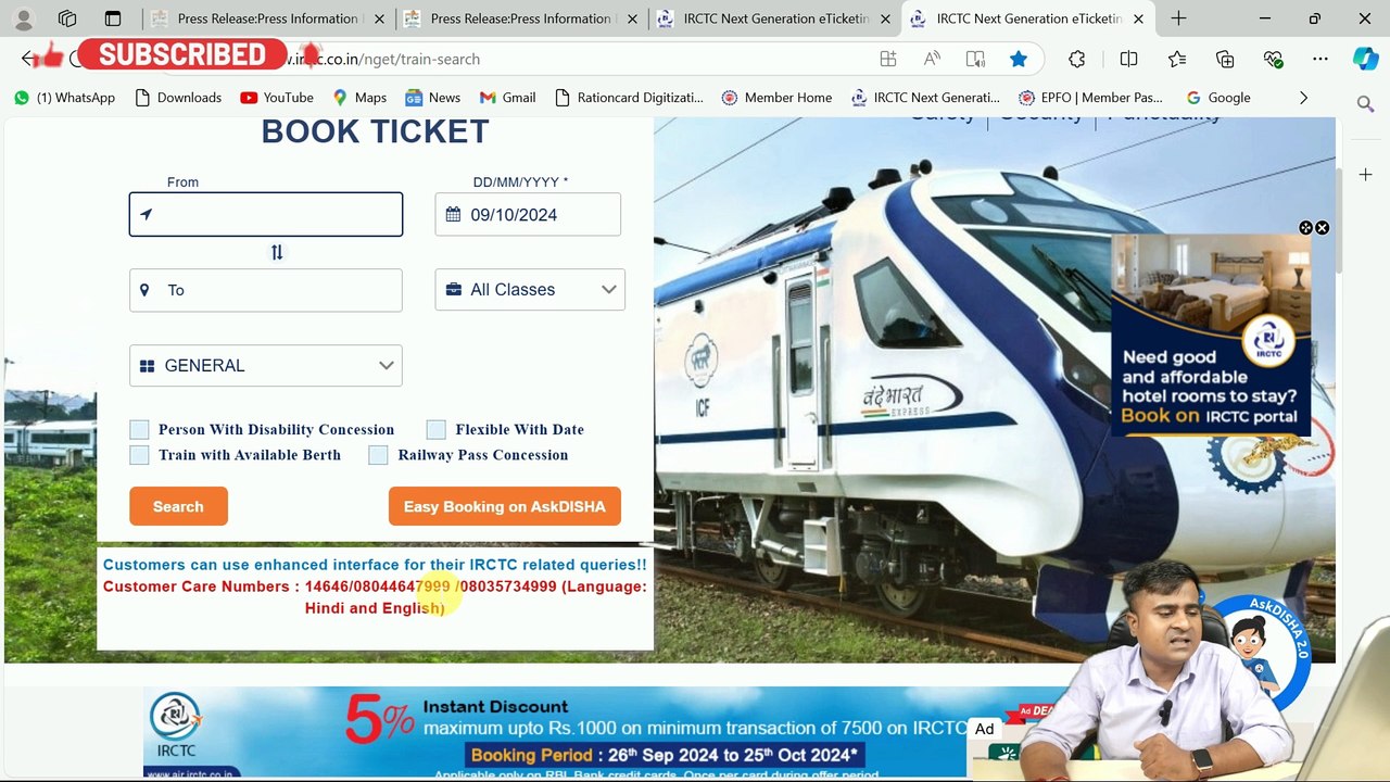 ✅रेलवे का दिवाली धमाका! नई Website लांच, अब नए Options के साथ! irctc new update today  @TechCareer   (1)