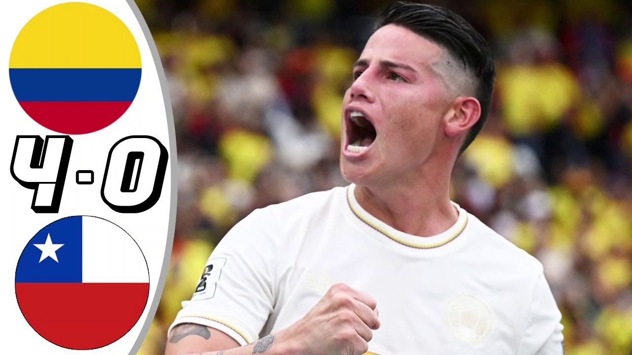 Colombia vs Chile 40 Full Match Highlights _ World Cup Qualifiers 2024