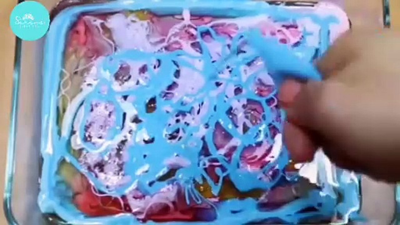 ASMR Mickey Mouse Slime Mixing