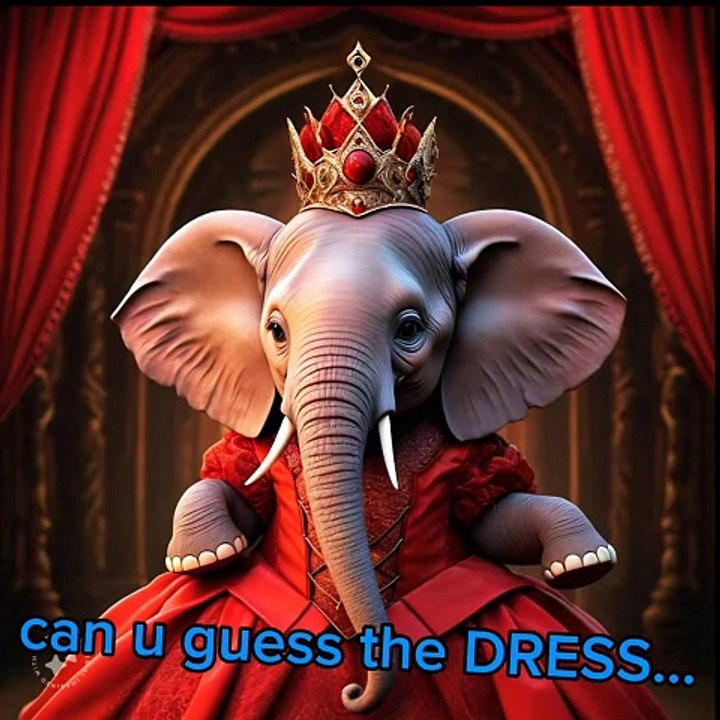 Elephants dresses looking so cute   فساتين الفيلة تبدو لطيفة جدا