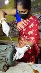 Lady electrical engineer