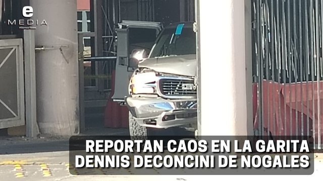 Intento de fuga termina en accidente en la garita Dennis DeConcini de Nogales
