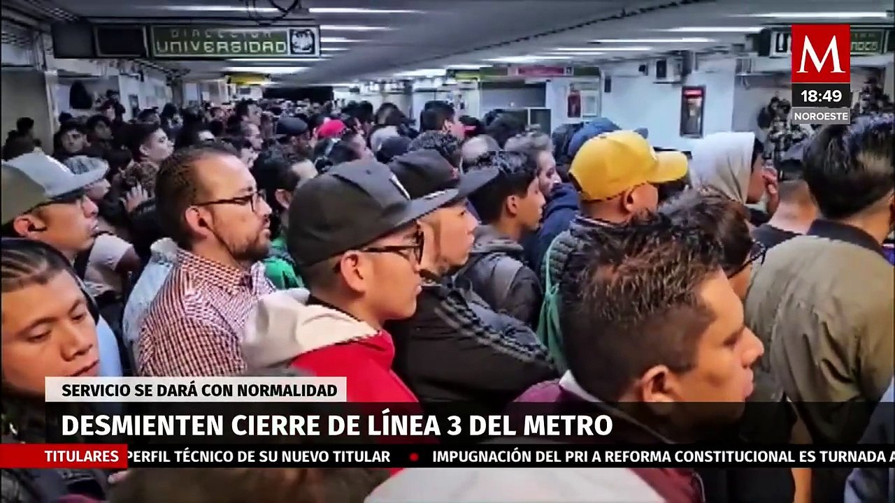 Clara Brugada desmiente el cierre por remodelación de la línea 3 del Metro de la CdMx