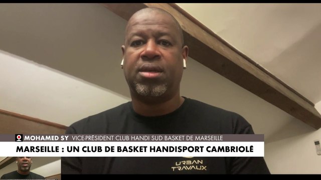 Mohamed Sy revient sur le vol de 3 fauteuils roulants dans un club de basket handisport de Marseille