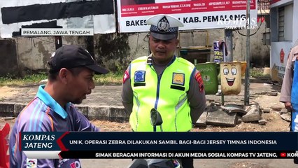 Unik, Operasi Zebra di Pemalang Dilakukan Sambil Bagi-bagi Jersey Timnas Indonesia