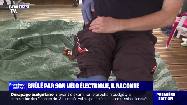Il y a eu deux détonations et ça s'est mis à brûler , témoigne Eric, grièvement blessé après l'explosion de la batterie de son vélo électrique
