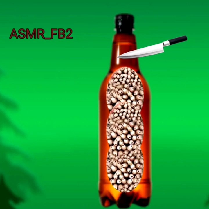 Water bottle cleaning asmr animation ||