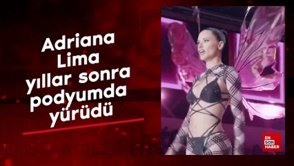Adriana Lima yıllar sonra podyumda yürüdü