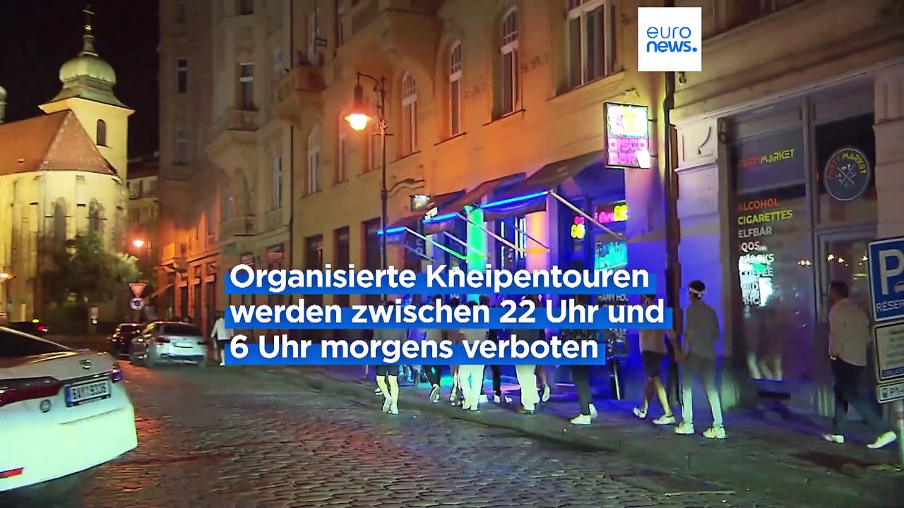 Um betrunkene Touristen abzuschrecken: Prag verbietet Kneipentouren