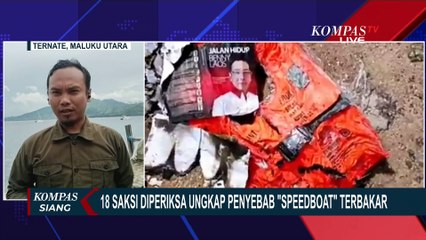 Mencari Jejak dan Penyebab Kebakaran 'Speedboat' Cagub Maluku Utara [LIVE REPORT]