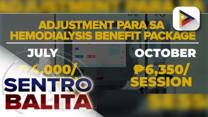 PhilHealth, itinaas ang benefit package para sa mga pasiyenteng sumasailalim sa hemodialysis