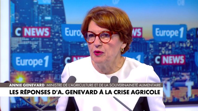 Annie Genevard sur les normes agricoles : «On fait courir le risque d'éteindre des filières»