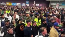 Politicians join striking Boeing workers at union headquarters