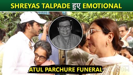 Shreyas Talpade HUGS Atul Parchure's Family Member, Got EMOTIONAL At Atul's Funeral