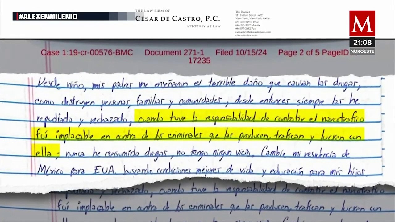 Genaro García Luna pide clemencia en nueva carta al juez antes de su sentencia