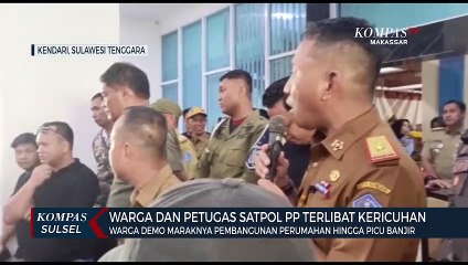 Warga dan Petugas Satpol PP Terlibat Kericuhan
