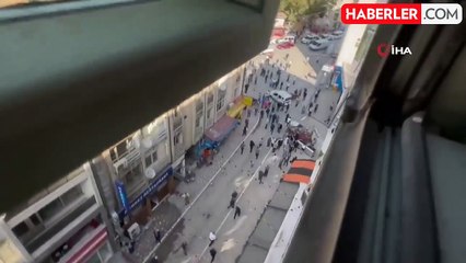 Üç bölgemizi sallayan deprem anı kamerada