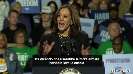 Kamala Harris: secondo mandato di Trump rischio enorme per l'America