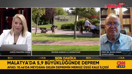 Malatya'da 5.9 büyüklüğünde korkutan deprem! Prof. Dr. Şükrü Ersoy açıklamalarda bulundu