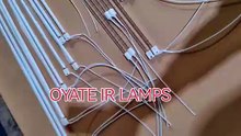 3000w OYATE IR lamps shortwave infrared heating lamp ir lamps for Semi-automatic bottle blowing machine